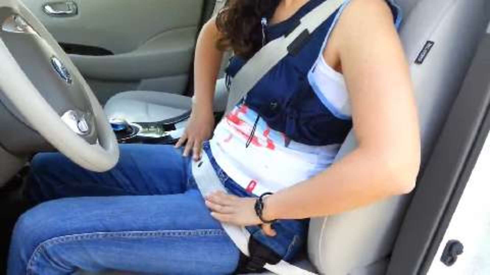 Cinturón embarazada dos modos de uso