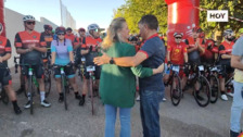 Los ciclistas rinden un emotivo homenaje a José Luis Quiterio 'El Alemán'