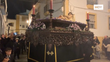 ​El Cristo Yacente recorrió las calles de Zafra con solemnidad este sábado por su 300 aniversario