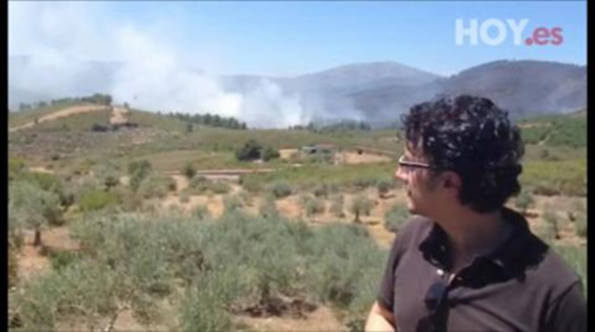 Muere un efectivo de la UME que combatía el fuego en la Sierra de Gata