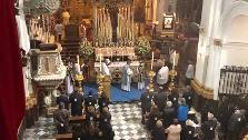 La lluvia rompe el Viernes de Dolores en Cádiz