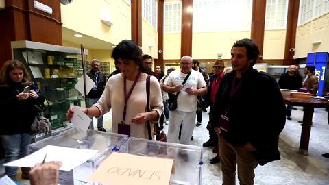 Teresa Rodríguez ha votado en Cádiz