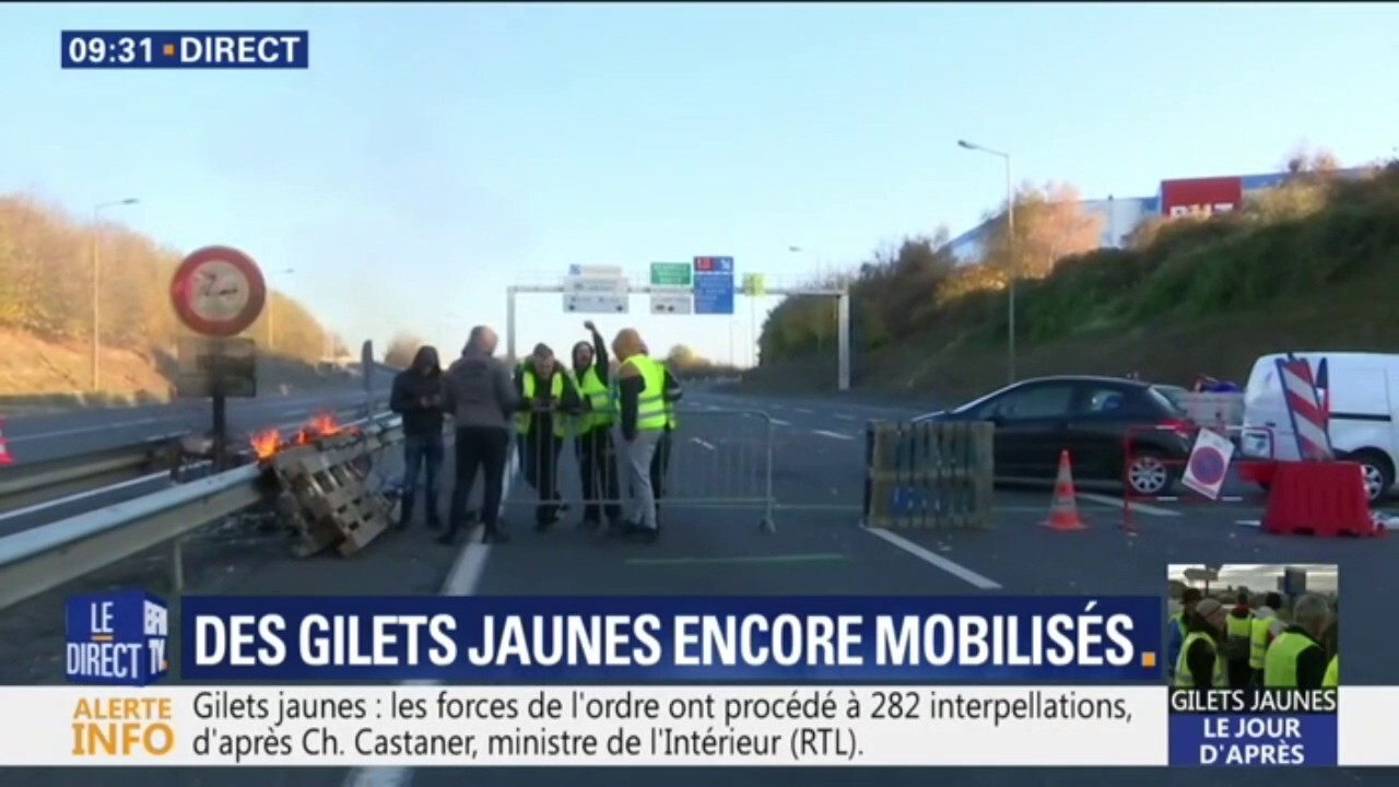 A Caen Les Gilets Jaunes Bloquent De Nouveau Le Périphérique