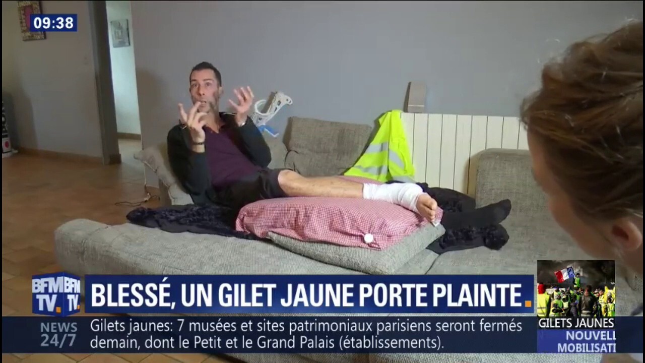 Blessé Un Gilet Jaune Porte Plainte