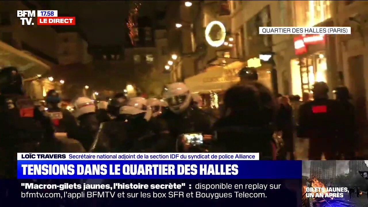 Manifestations à Paris Tensions Dans Le Quartier Des Halles