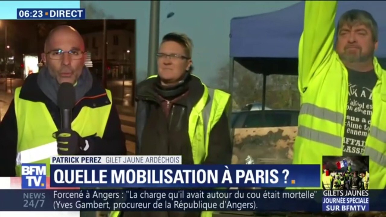 Gilets Jaunes Cet Ardéchois Manifeste à Paris Pour Remettre La France En Place