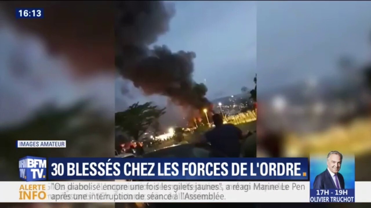 Gilets Jaunes à La Réunion 30 Membres Des Forces De Lordre Blessés