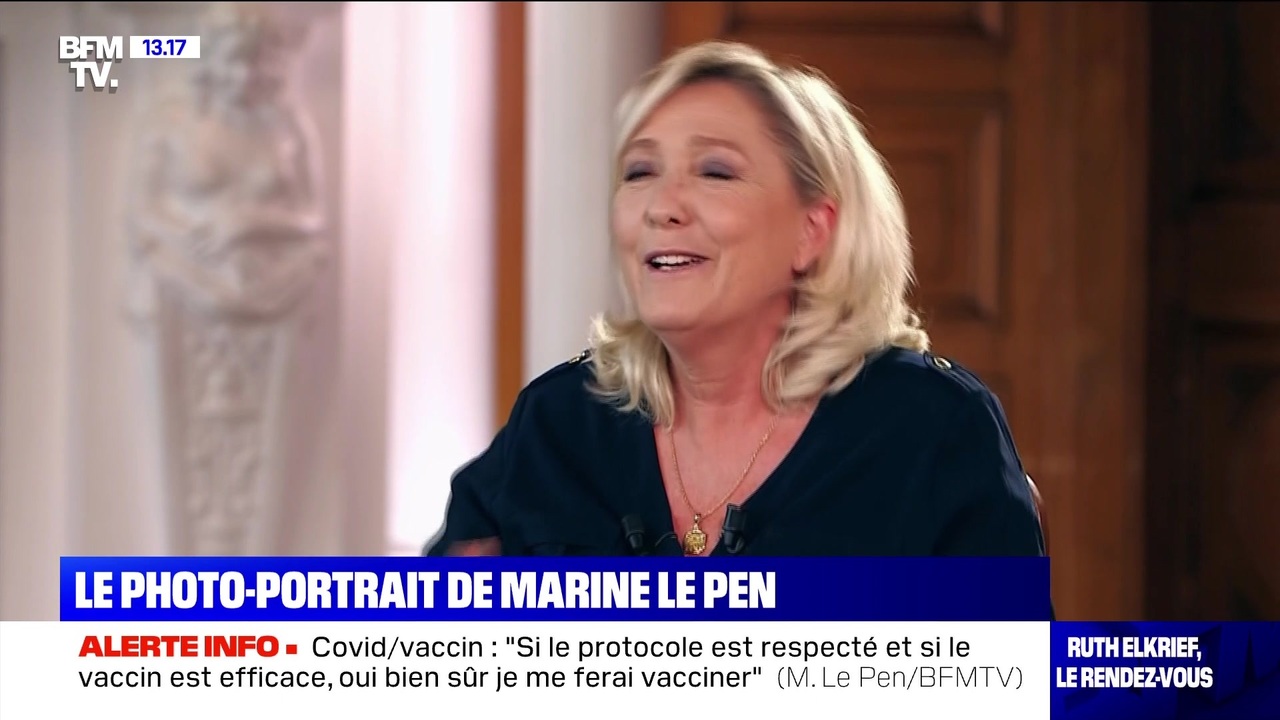 Marine Le Pen Etait L Invitee De Ruth Elkrief 19 09