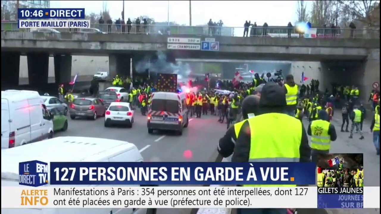 Des Gilets Jaunes Sont Descendus Sur Le Périphérique Parisien