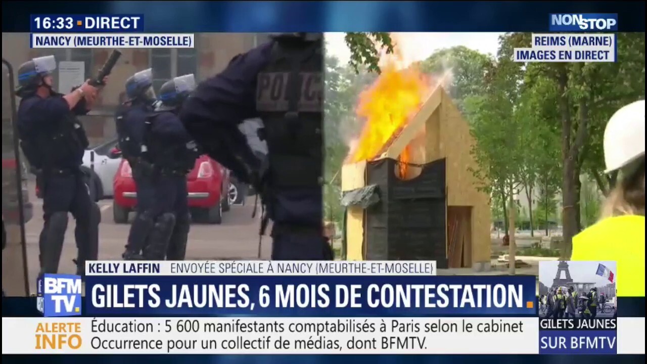 Gilets Jaunes Des Tensions à Nancy En Fin De Cortège