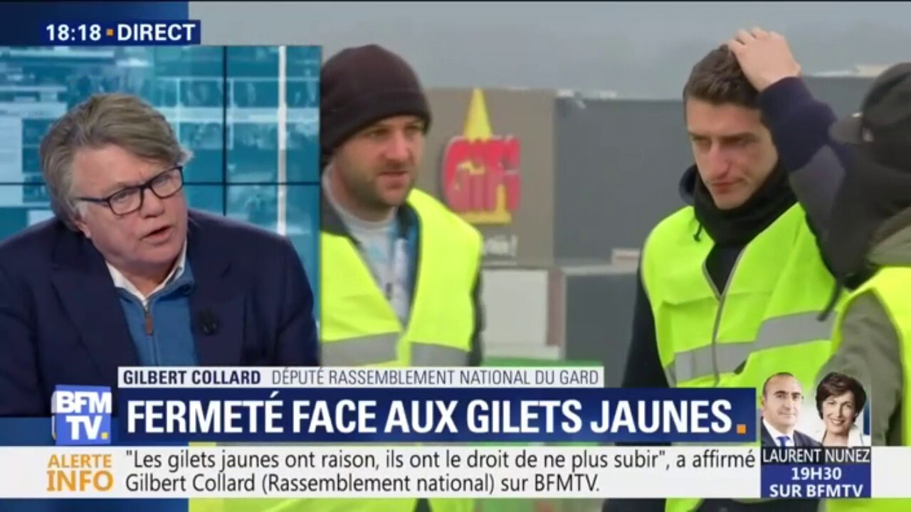 Gilbert Collard Sur Les Gilets Jaunes Je Crois Que Le Gouvernement A Très Peur