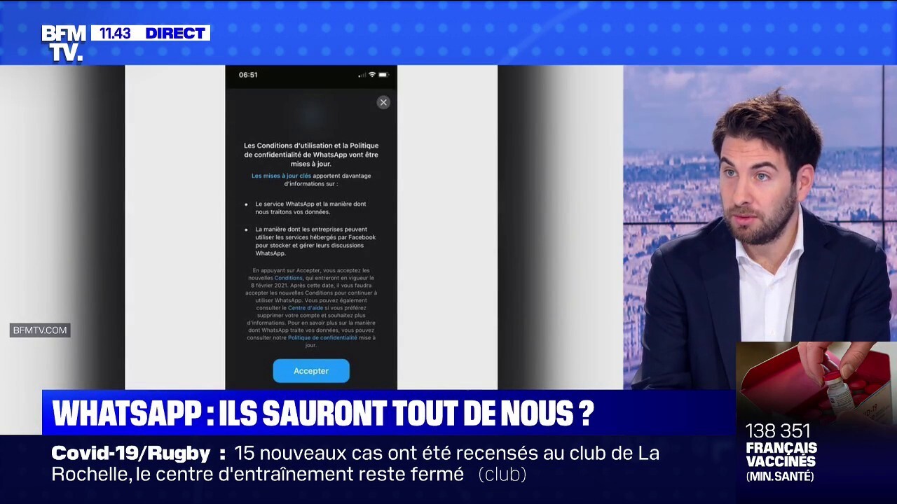 Qu Est Ce Qui Changera Sur Whatsapp A Partir Du 8 Fevrier Bfmtv Repond A Vos Questions