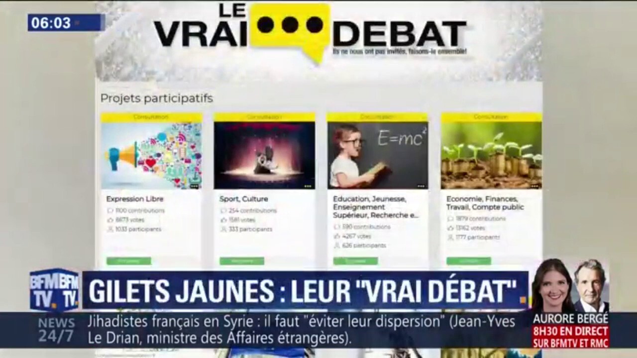 Le Vrai Débat Quelles Différences Entre La Plate Forme Des Gilets Jaunes Et Le Grand Débat Du Gouvernement