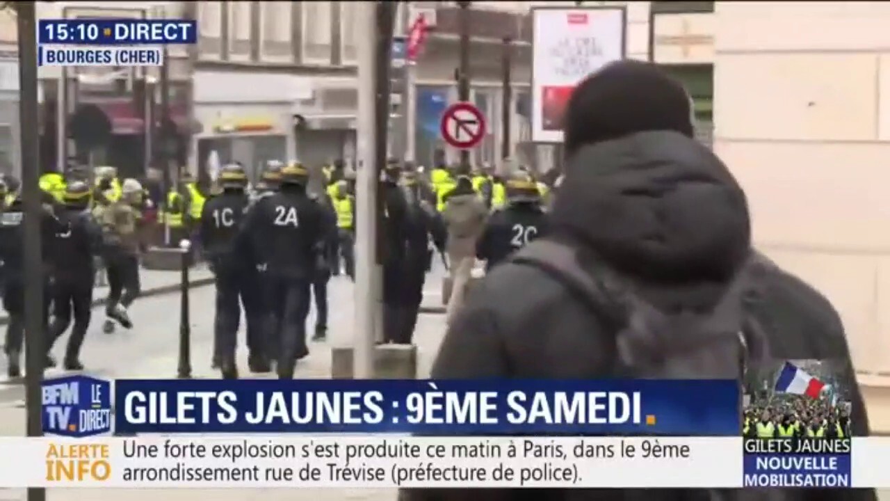 Gilets Jaunes Des Heurts éclatent Entre Manifestants Et Forces De Lordre à Bourges