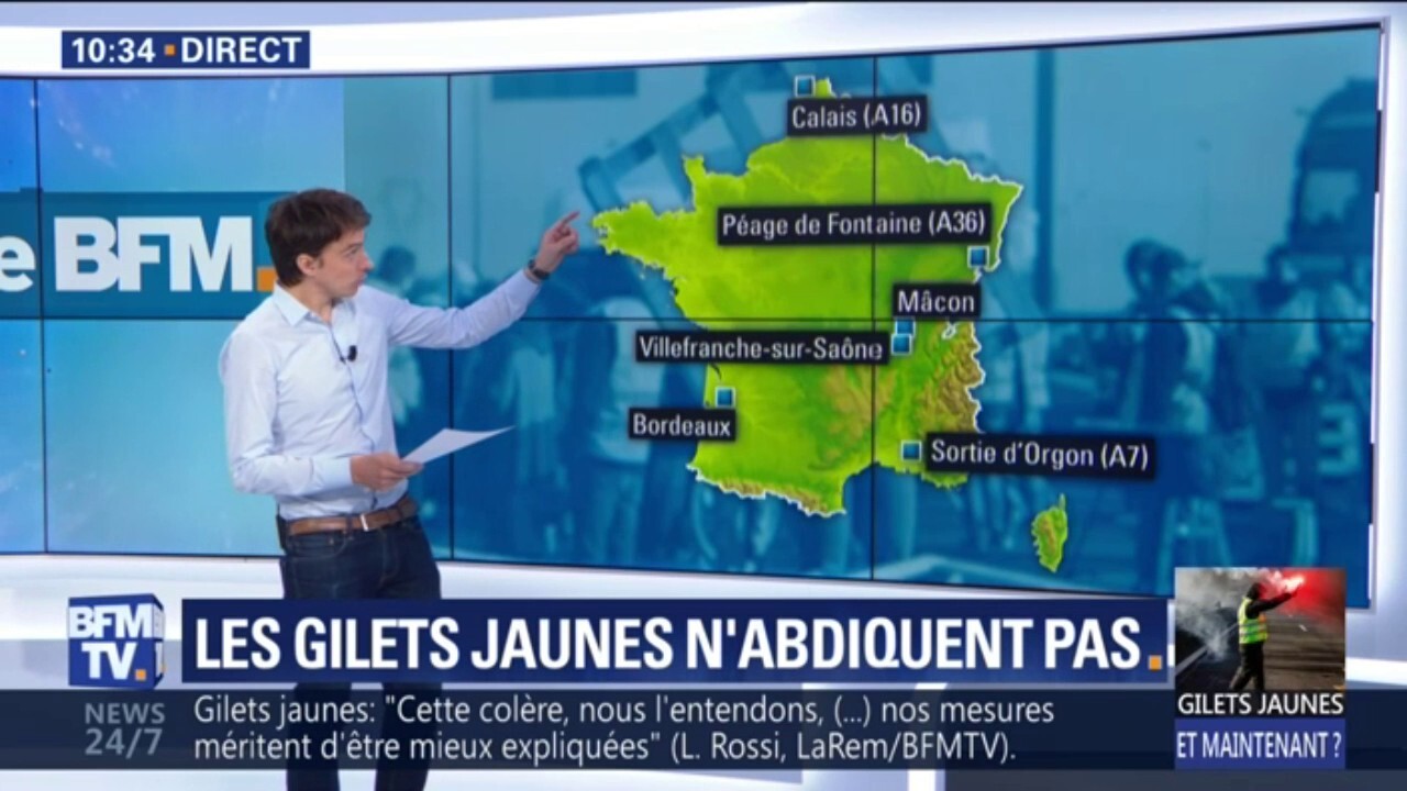 Gilets Jaunes Où Sont Les Blocages Ce Lundi Matin