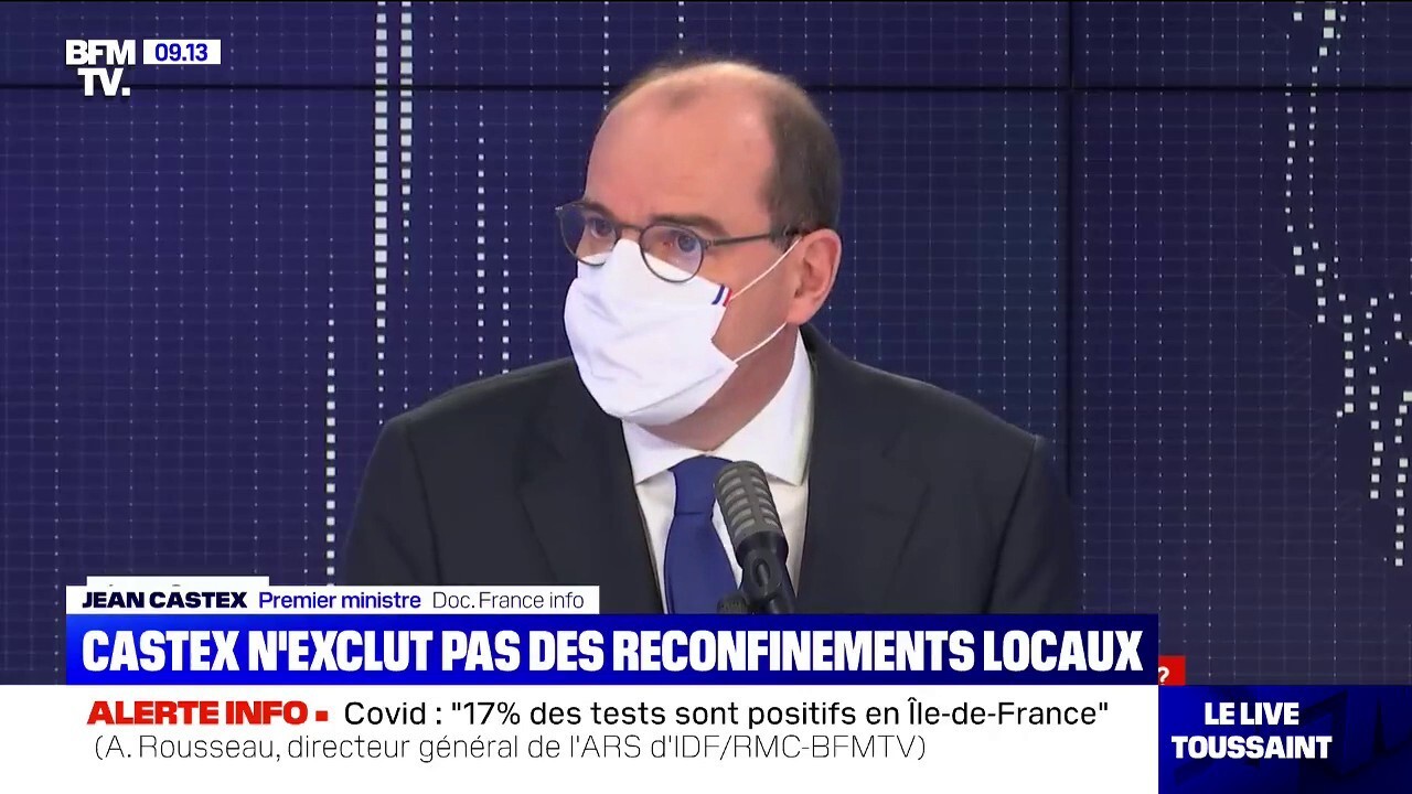 Pourquoi Jean Castex Etait Il Masque Lors De Son Interview Ce Lundi Matin