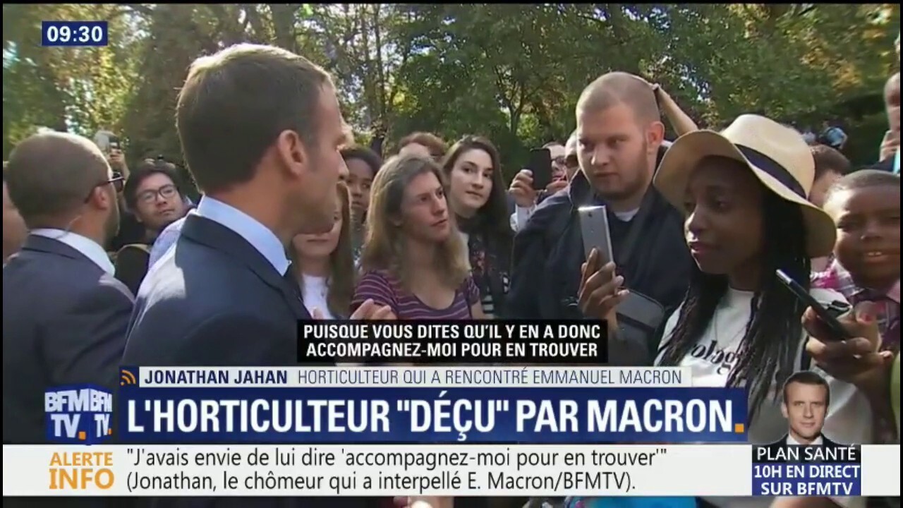 C Est Comme Si J Avais Pris Une Claque L Horticulteur Qui A Rencontre Emmanuel Macron Temoigne