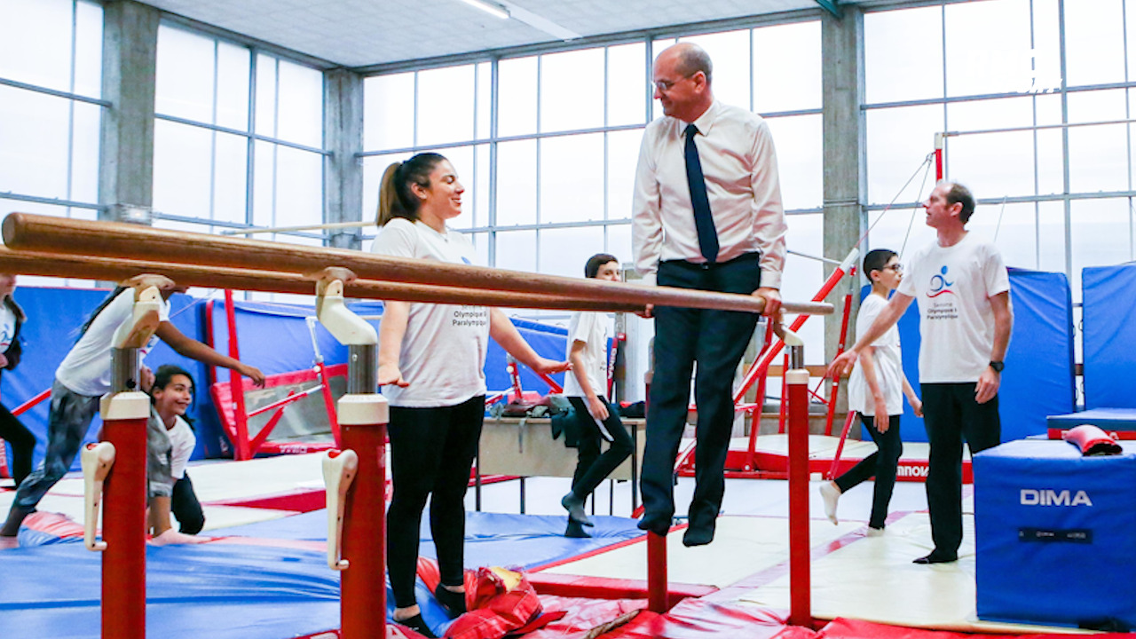 Jo De Tokyo Quand Le Ministre Blanquer Teste Les Exercices Des Sportifs A L Insep